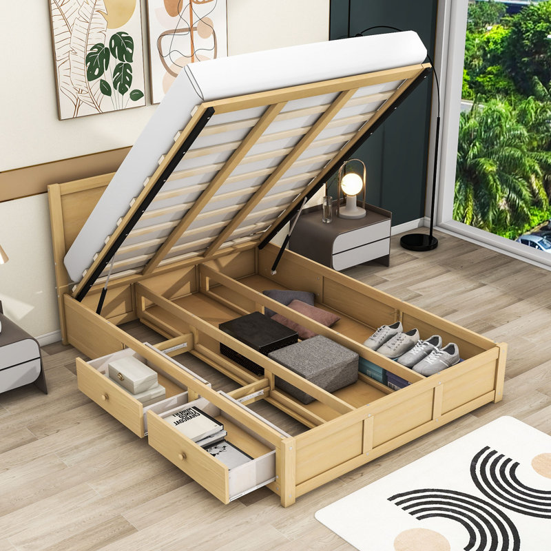 Lit plateforme avec rangement Bloomie, Complète