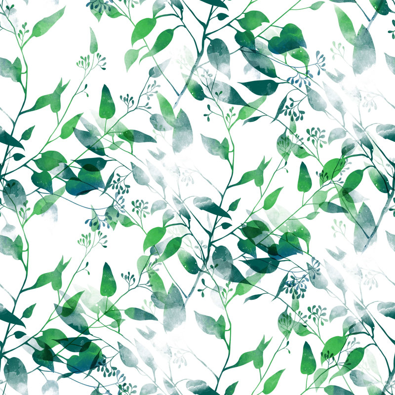 Rouleau de papier peint adhésif Pungoteague Eucalyptus, L 10,42 pi x l 25 po