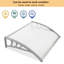 Auvent avant de porte standard en plastique 3 pi 4 po x 2 pi 7 po-71425462