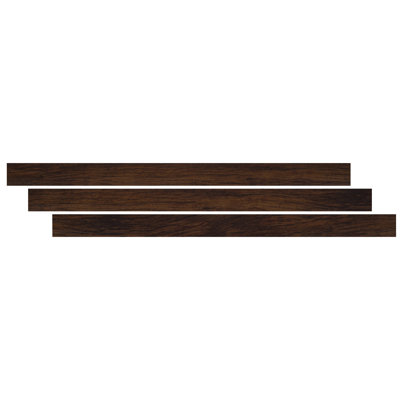 Embout de finition pour revêtement de sol en vinyle de luxe, couleur acajou vintage, 0,66 cm d'épaisseur x 239 cm de longueur x 4,5 cm de largeur