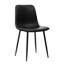 Chaise d'appoint noire Diyan
