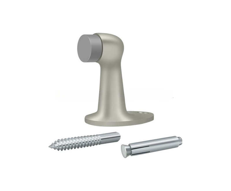 Deltana FDB278U15 Floor Door Bumper 2-7/8", Solid Brass in Brushed Nickel, Brushed Nickel