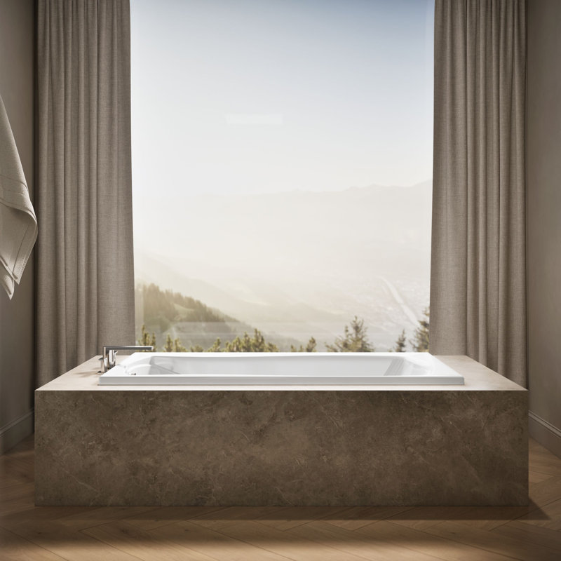 Mariposa 60" x 36" Soaking Bathtub, White