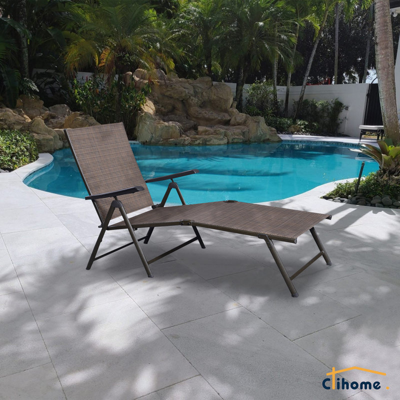 Outdoor Metal Chaise Lounge