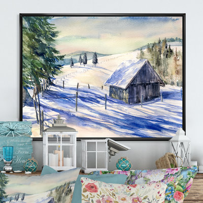 " Cottage In Winter Mountains III "