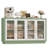 Veltri 55.1'' W Modern Sideboard, Buffet with Adjustable Shelves and Tempered Glass Doors-849905465