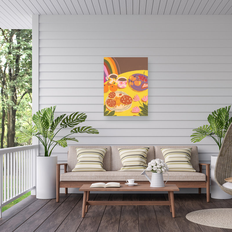 Table bolognaise sur une impression sur toile, H 32 po x l 24 po
