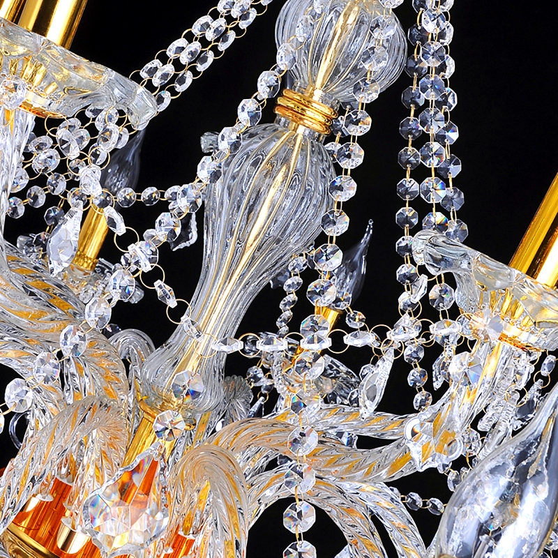 Alfaro Crystal Chandelier, 60cm H x 55cm W x 60cm D