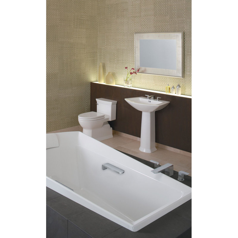 Soirée® 1.28 GPF (Water Efficient) Elongated One-Piece Toilet (Seat Included), Bone