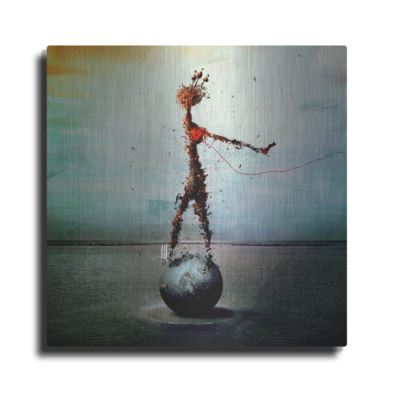 Luxe art en métal «sang» par Mario Sanchez Nevado, moi «sang» par Mario Sanchez Nevado, H 24 po x l 24 po