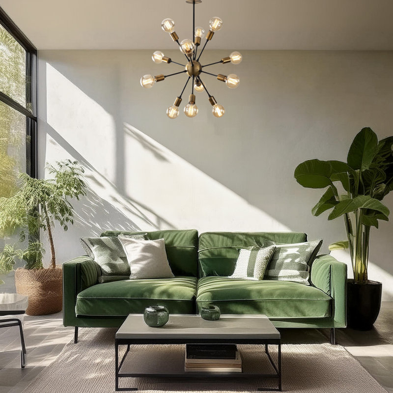 Metal Body Sputnik Chandelier