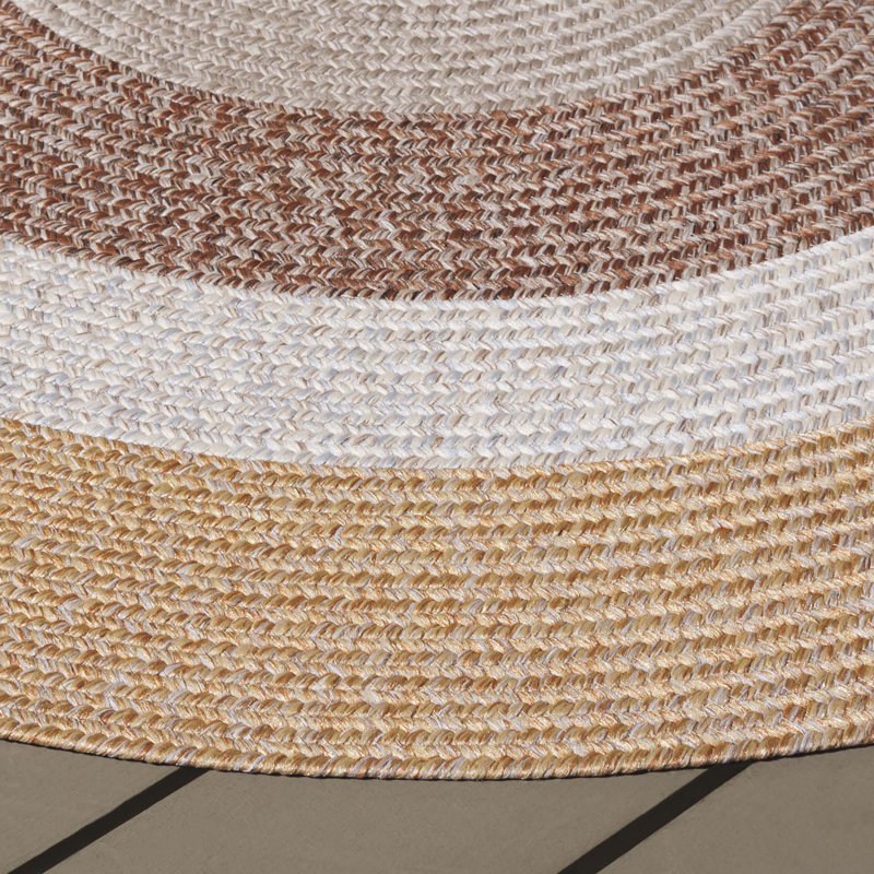 Tapis d'intérieur / extérieur lavable à la machine Dillion Performance, Rond 5 pi