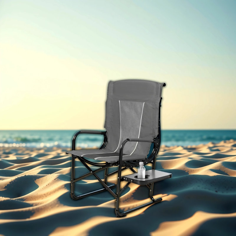Chaise pliante portative de camping, Gris