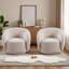 Ensemble de chaises pivotantes rembourrées 33 po pour une personne, convient aux salons et aux chambres à coucher (ensemble de 2)-2005088081