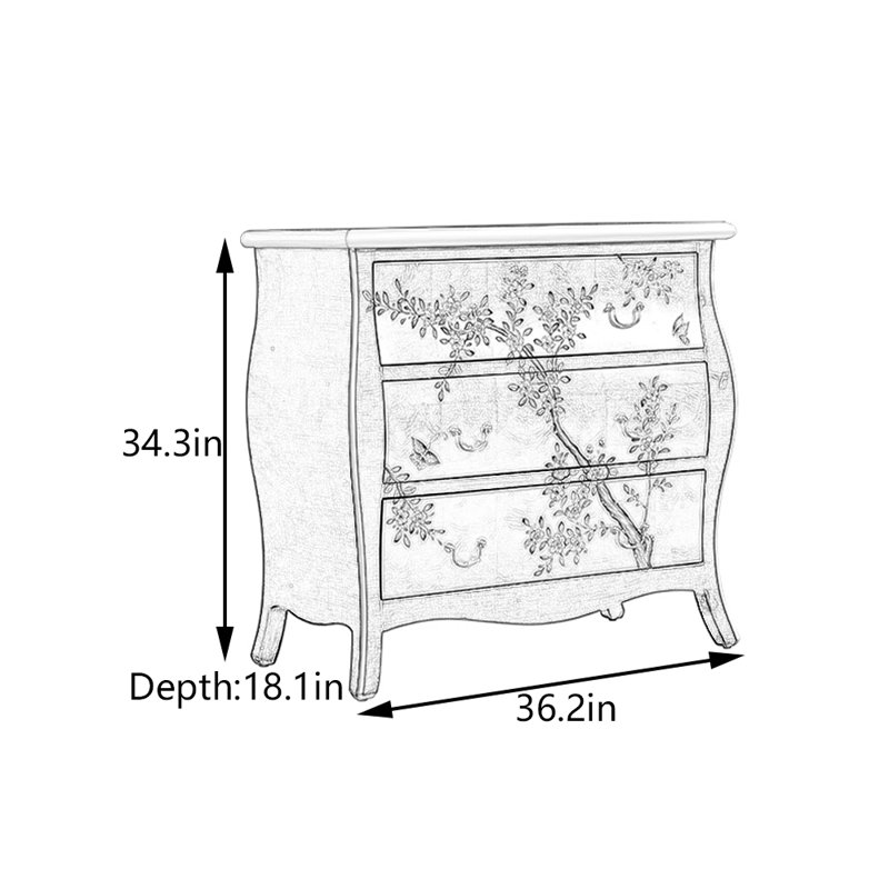 Armoire de couloir en bois de bouleau massif