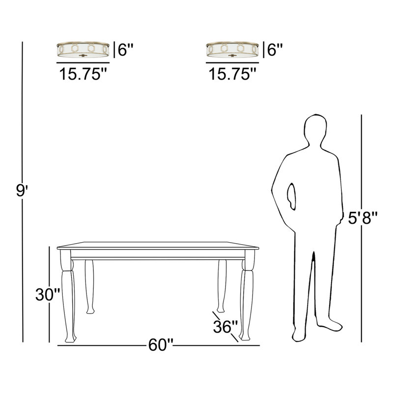 Fabric Flush Mount