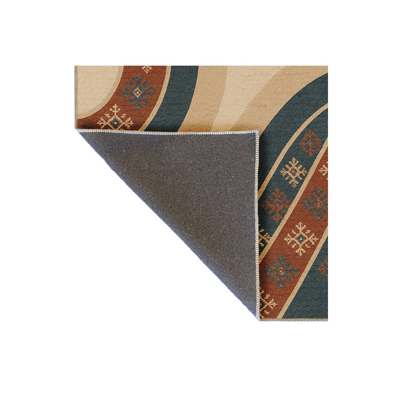 Tapis beige tissé traditionnel Mosso, 4'11" x 9'10"