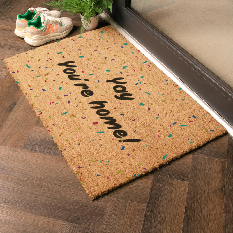 Benites Non-Slip Outdoor Doormat, Rectangle 60 x 90 cm