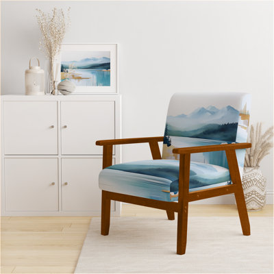 Chaise rembourrée Lake Mountains - Chaise avec accoudoirs Alpine Lake Ridge III