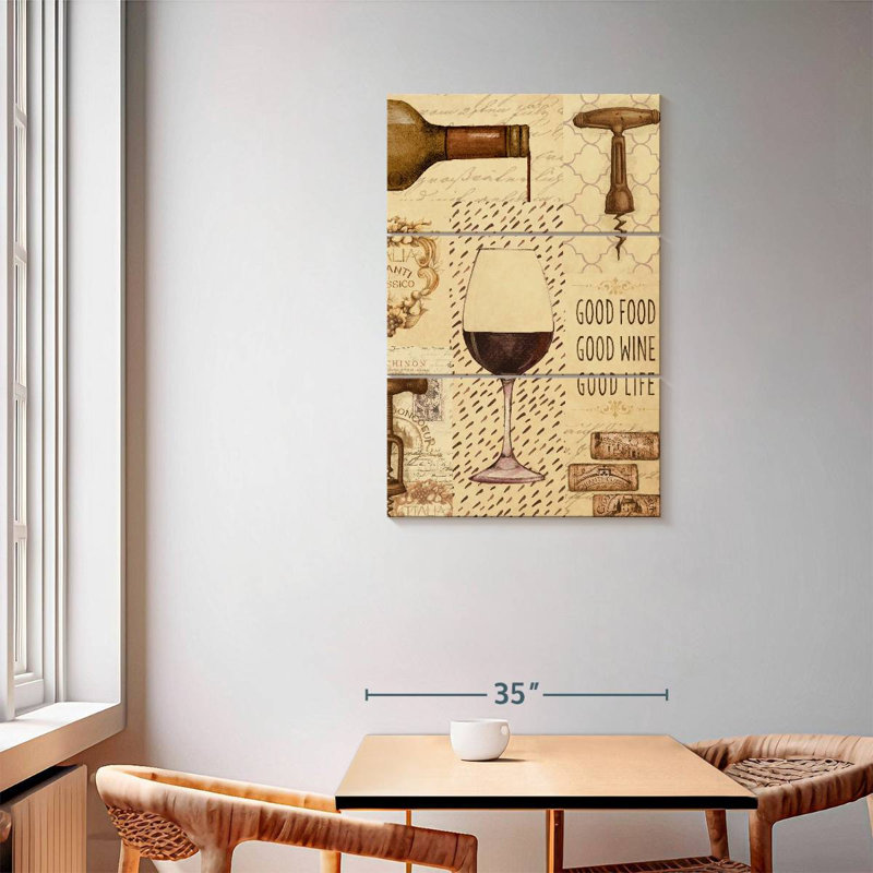 Collage de verres à vin Yarlin, H 57 po x l 36 po