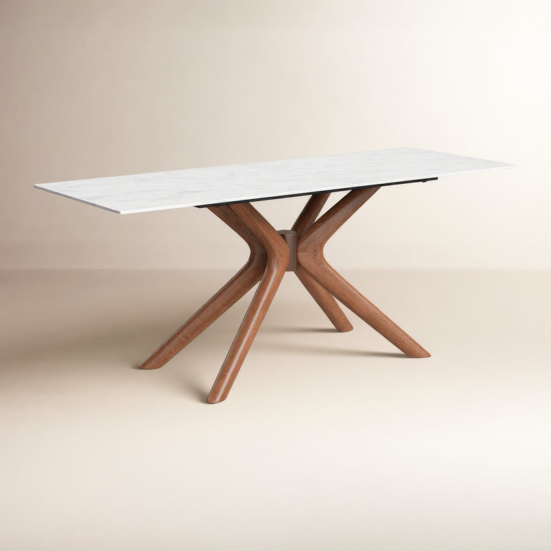 Cava Ash Solid Wood Base Dining Table