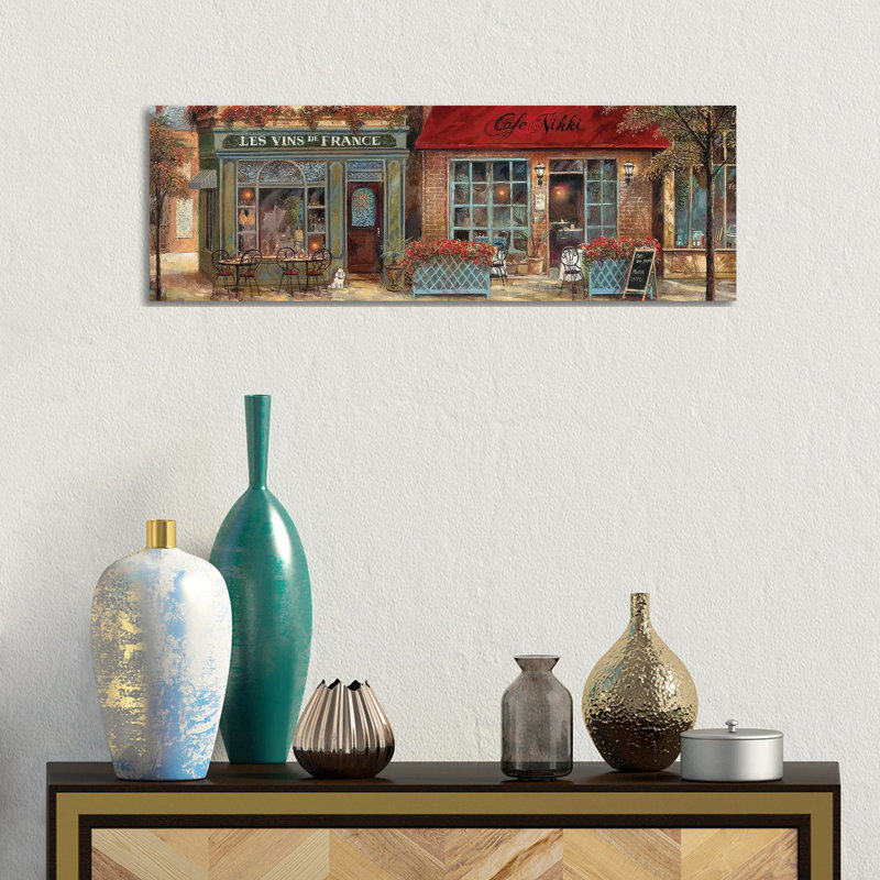 L'Ambiance I by Ruane Manning - Panoramic Gallery-Wrapped Canvas Giclée on Canvas, Canvas