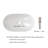 Davivy 24'' X 13.8'' Ceramic Oval Bathroom Vessel Sink