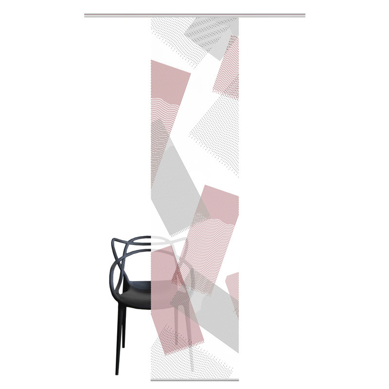 Semi Sheer Sliding Panel, Bordeaux