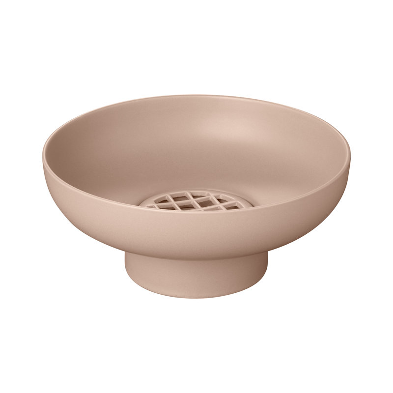 MIYABI Japanese Ceramic Table Vase with Flower Grid, Terracotta