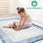 8x10 Blue/ Area Rug - Non-shedding, Stain , Fits Living Room And Study Blue With Border Enhances Bedroom Decor-1792892767