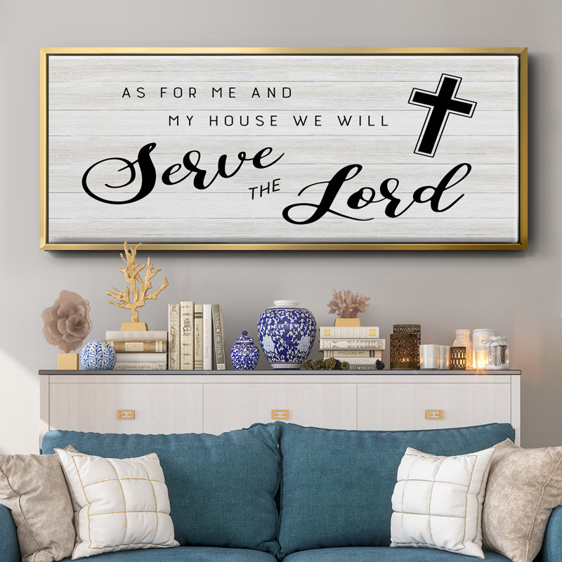 Serve the Lord - Toile encadrée, H 24 po x l 60 po