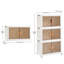 Ensemble de 3 bacs de rangement empilables Canas