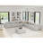 8-Piece Minimalist Modern Soft-Upholstered Sectional With Ottoman