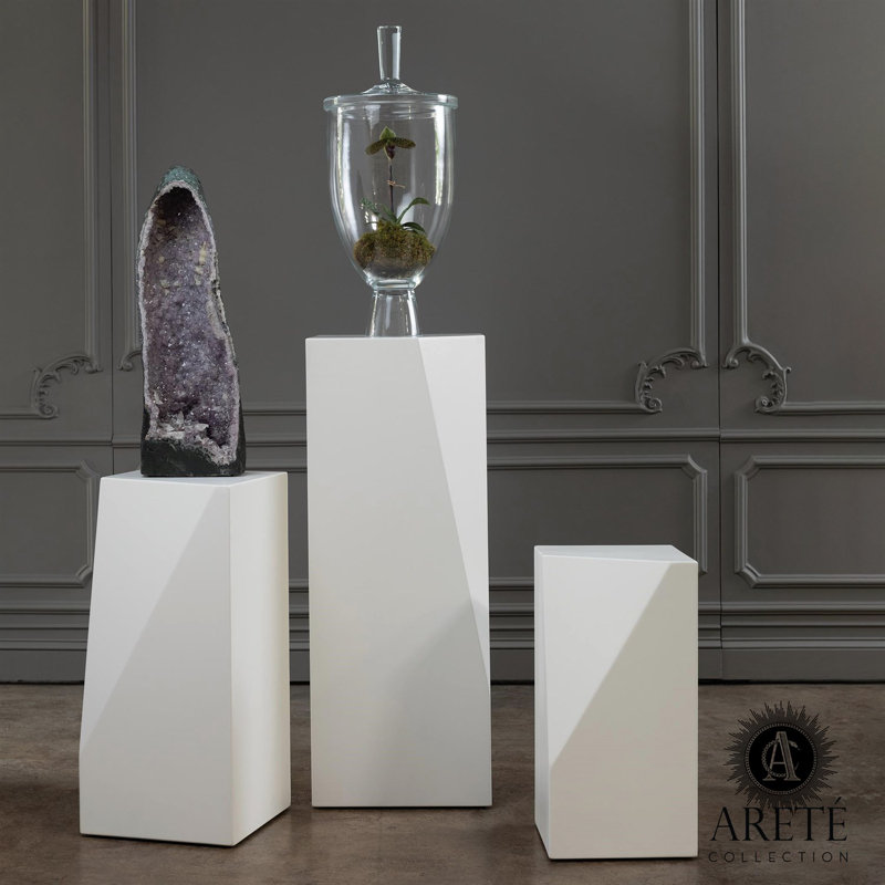 Facet Pedestal, 42.25" H x 16" W x 16" D