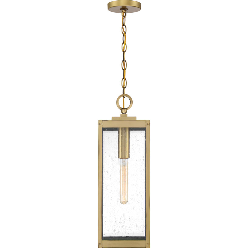 1 - Light Lantern Pendant, Antique Brass