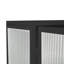 Armoire murale moderne 23,62 po à deux portes en verre