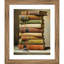 «The Book Pile» par Andreas Magnusson, impression sur bois encadrée