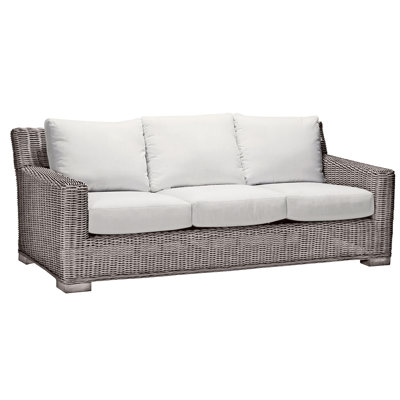 Rustic N-Dura Resin Wicker Outdoor Sofa