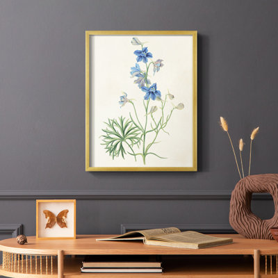 Fleurs des saisons II, reproduction encadrée - bois massif