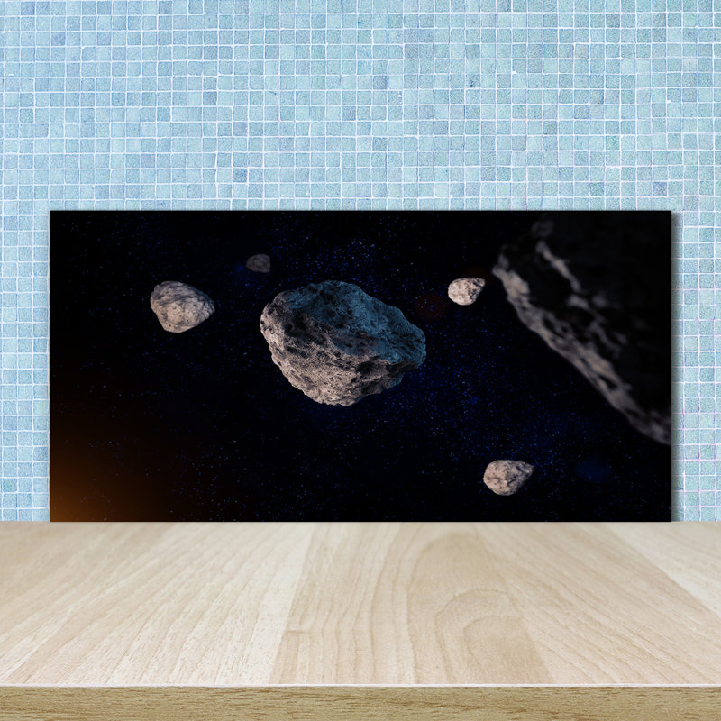 Lineth 50cm W x 100cm L Glass Peel and Stick Panel