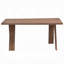Table de salle à manger rectangulaire Nory, brun noyer scandinave, 63 po Nory
