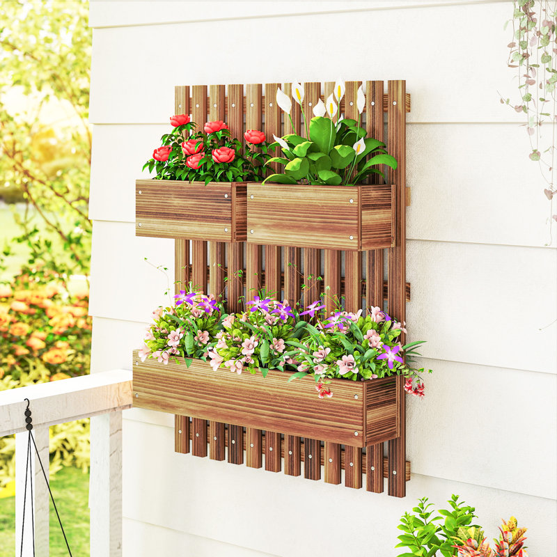 Planter, Carbonised finish