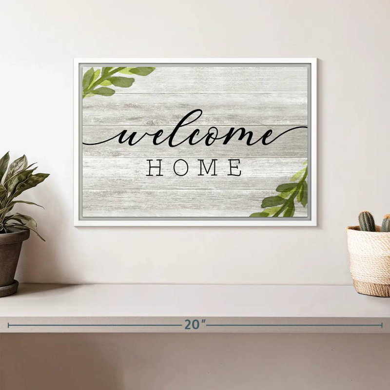 Plaque murale rustique, Cadre flottant blanc, 13 po x 9 po
