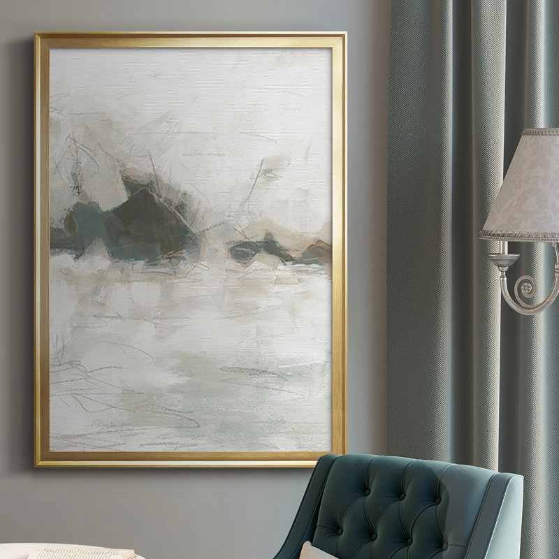 " Horizon Break I ", Gold, 24.5" H x 18.5" W x 1" D