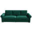 Canapé Chesterfield, canapé-lit gigogne de 93,7 po, canapé-lit convertible 3 en 1 avec garniture cloutée et accoudoirs roulés, canapé-lit multifonctionnel pour salon, chambre à coucher, appartement, bureau-1004846685