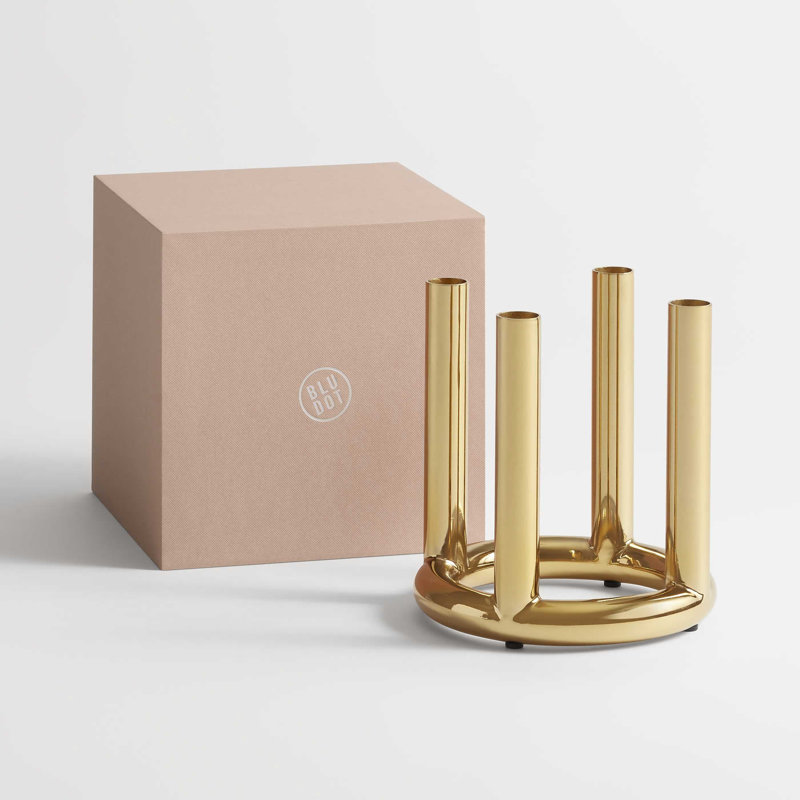 Rad Candelabra, Brass