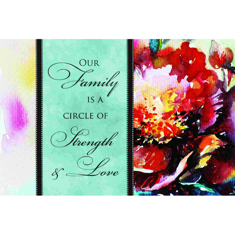 Force de la famille - reproduction sur toile tendue, H 32 po x l 48 po