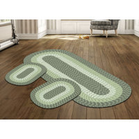 August Grove® Puma Braided 3 Piece Sage Rug - Wayfair Canada