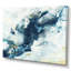 Bleu abstrait créatif liquide - peinture sur toile-67236762-67236760