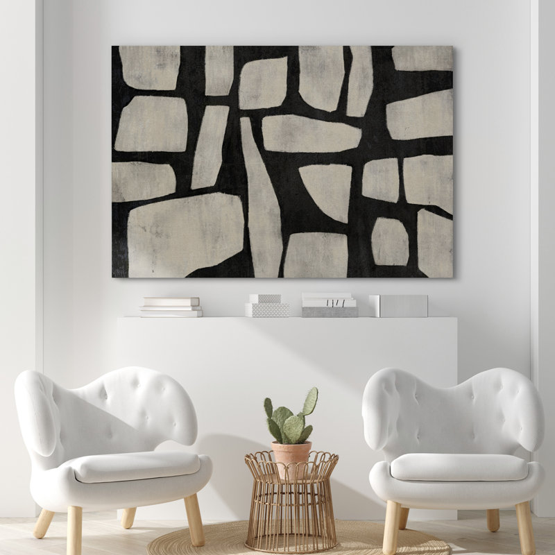 Mid Mid Century Modern, Toile tendue, H 12 po x l 18 po